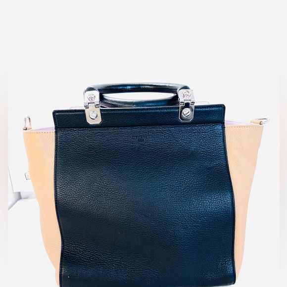 GIVENCHY Goatskin HDG  Top Handle Tote Black Beige - Picture 3 of 9